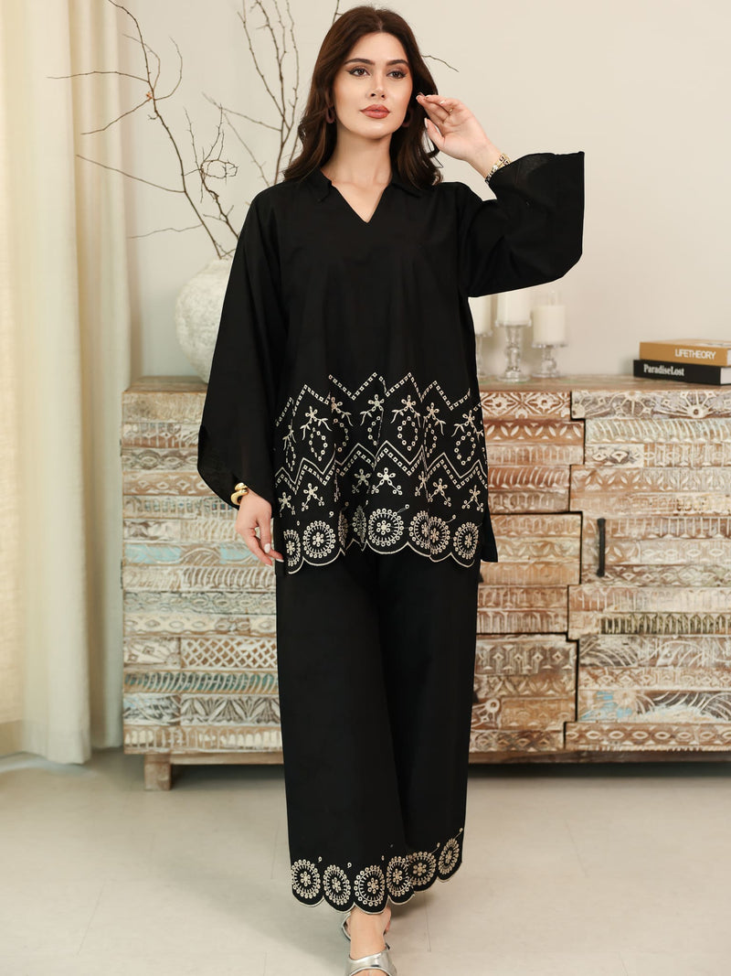 Ebrya Cutwork Co Ord Set