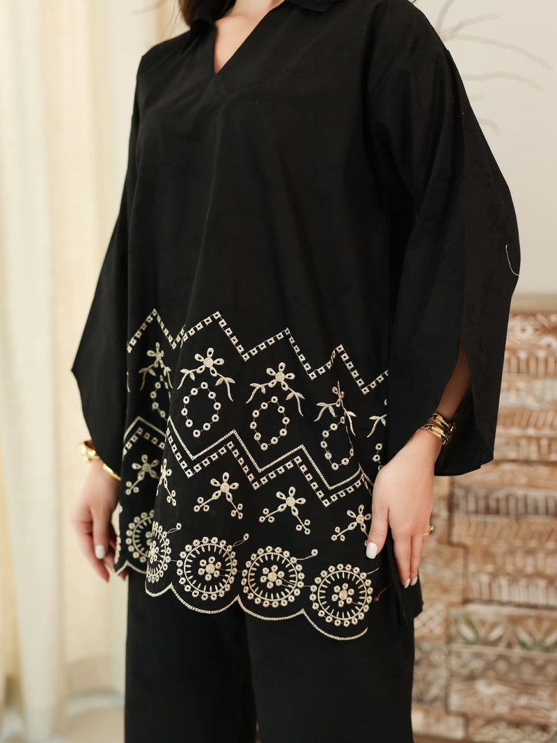Ebrya Cutwork Co Ord Set