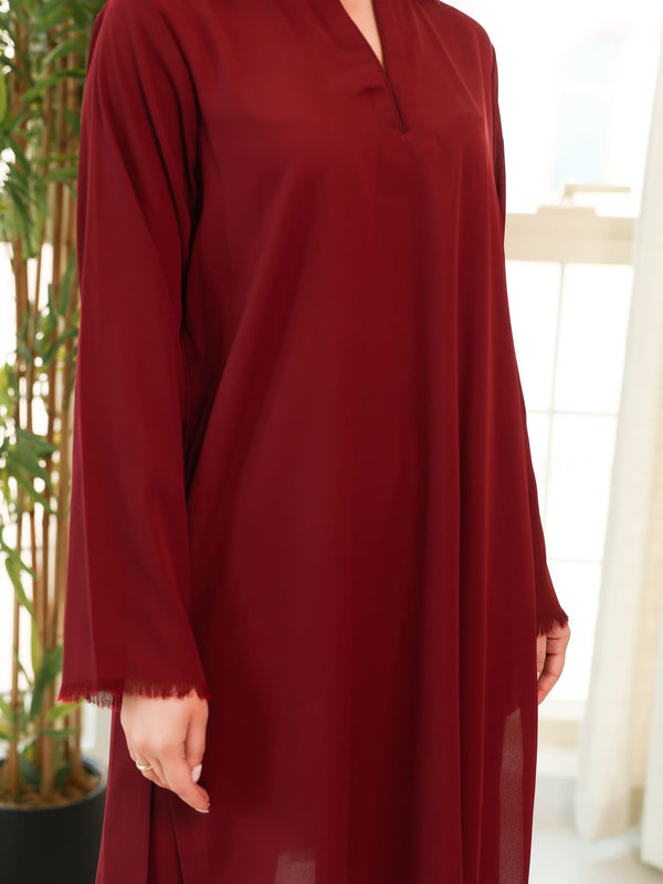 Rosal Maroon Co Ord Set