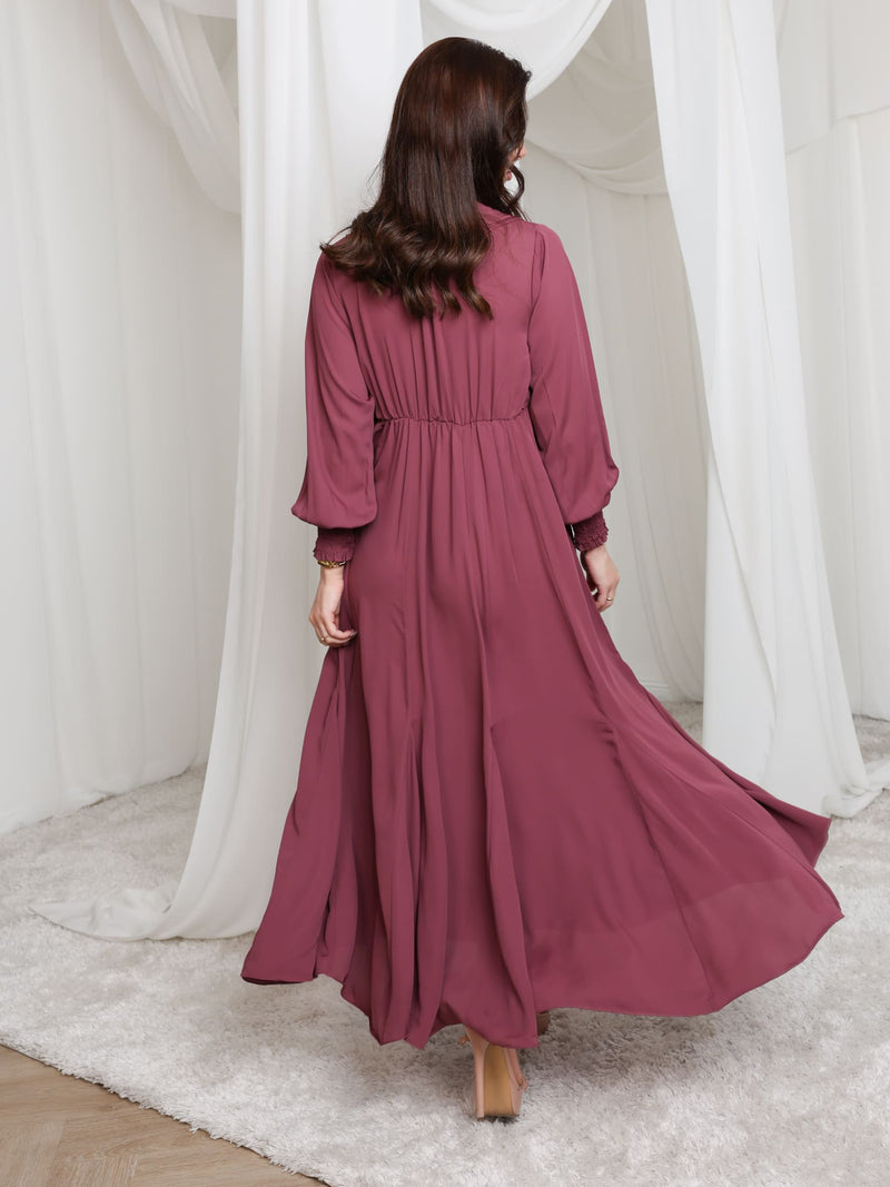 Ruelle Ruffle Long Dress