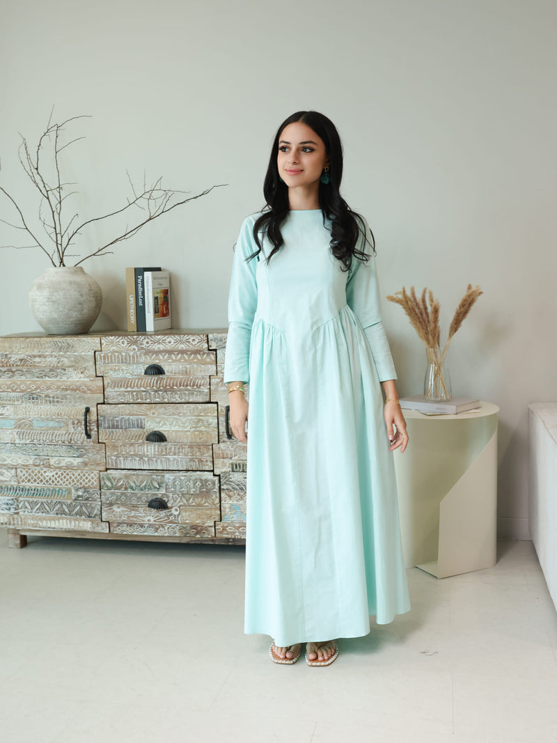 Icelyn Panel Long Dress