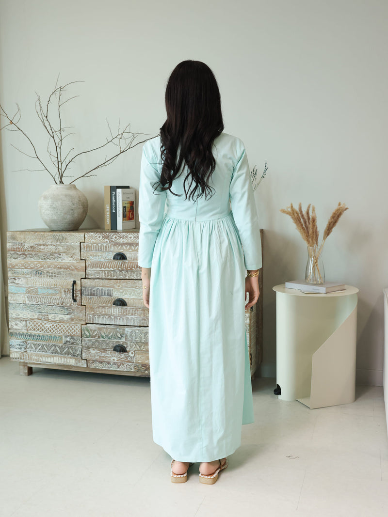 Icelyn Panel Long Dress