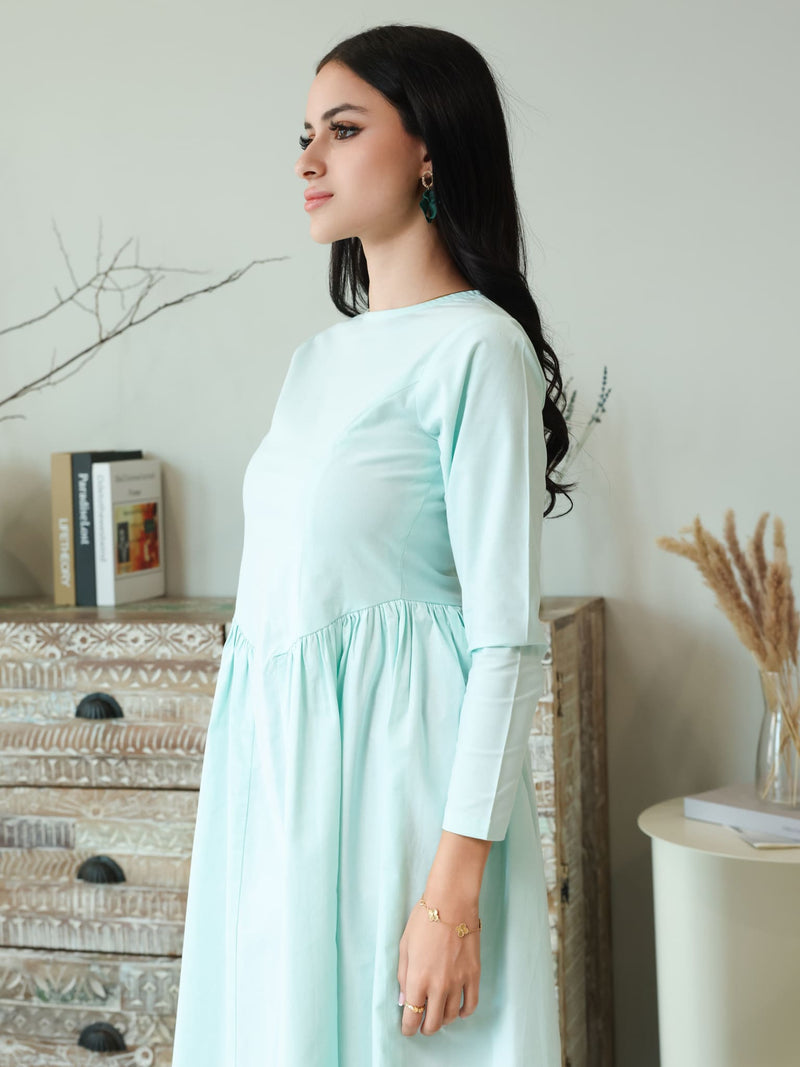 Icelyn Panel Long Dress