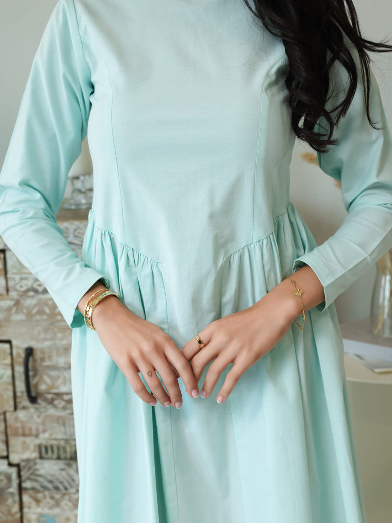 Icelyn Panel Long Dress