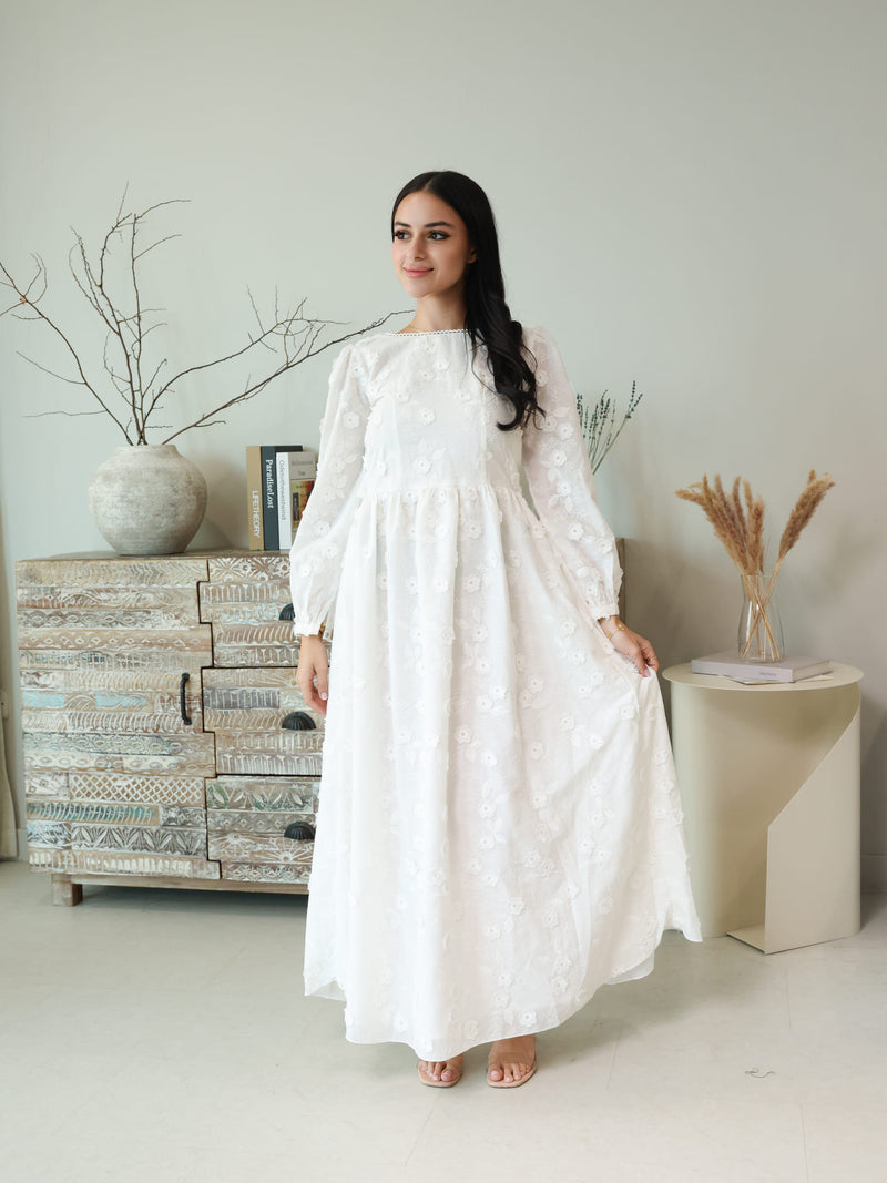 Floraison 3D Floral Dress