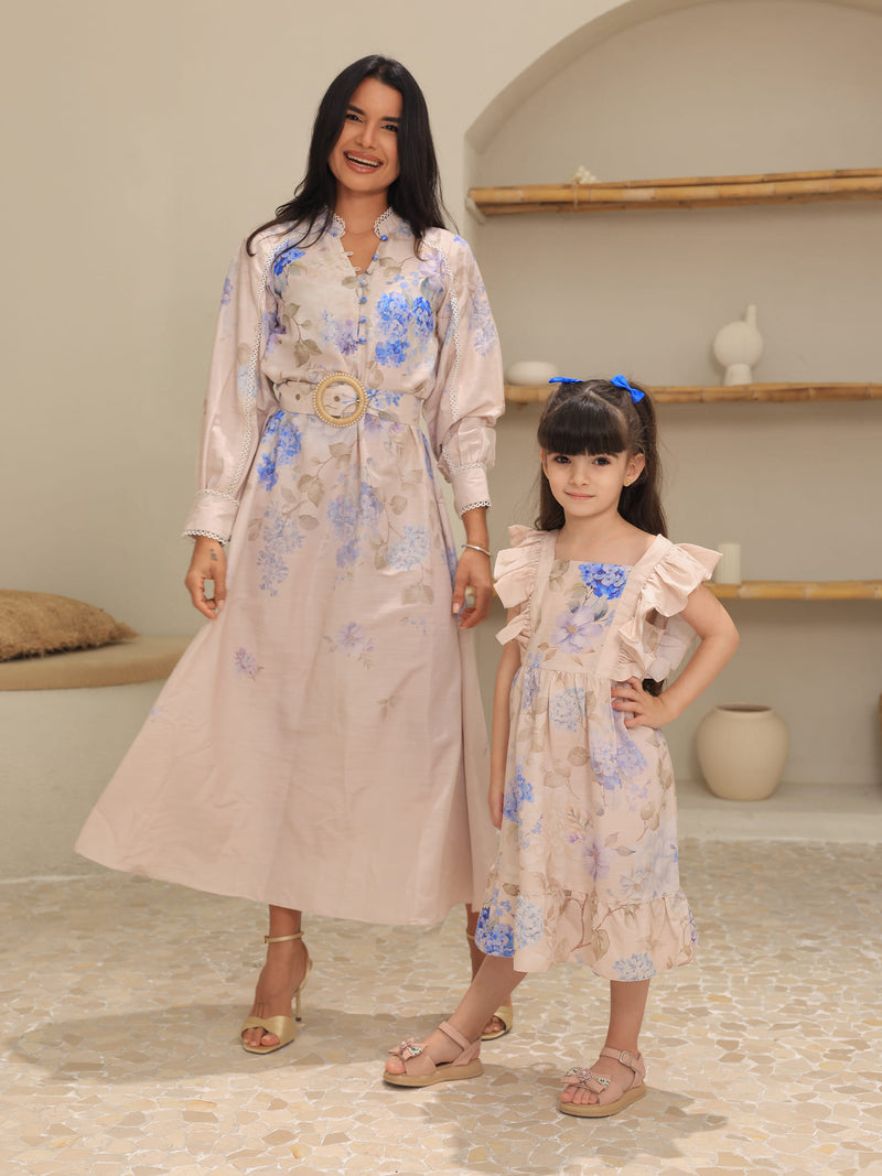 Mini Bellina Blue Floral Dress