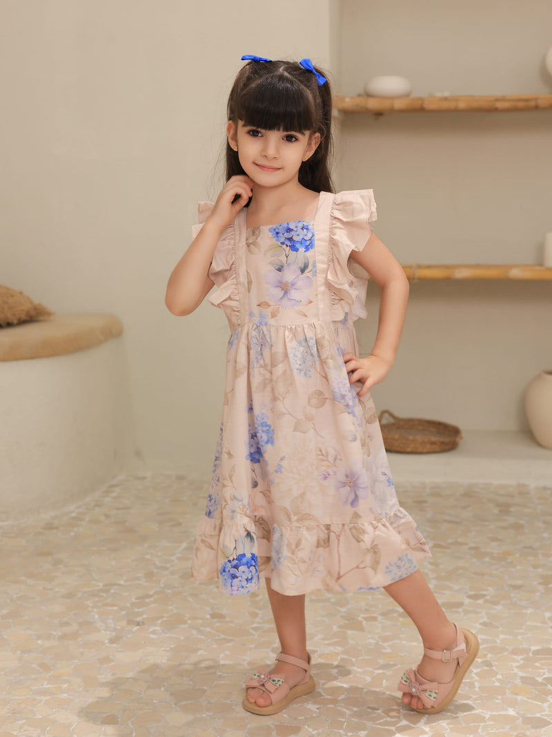 Mini Bellina Blue Floral Dress