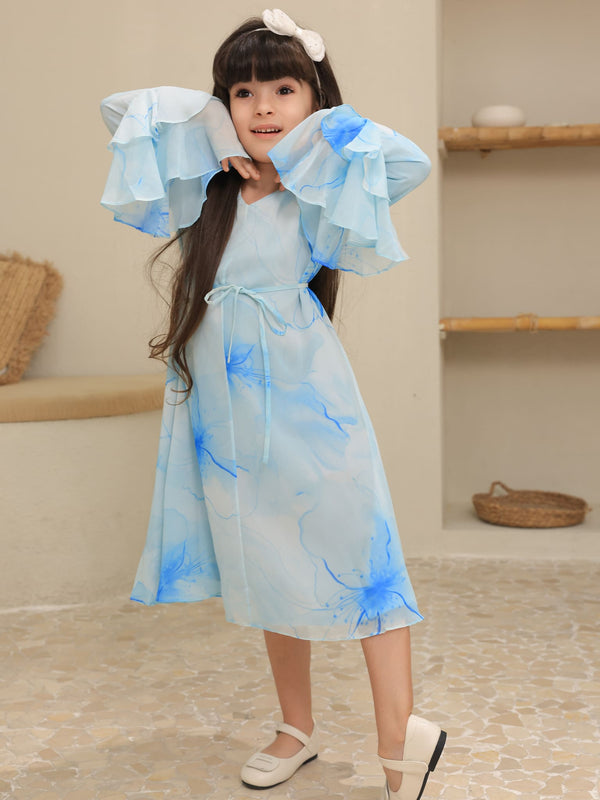 Mini Sakura Mist Blue Dress