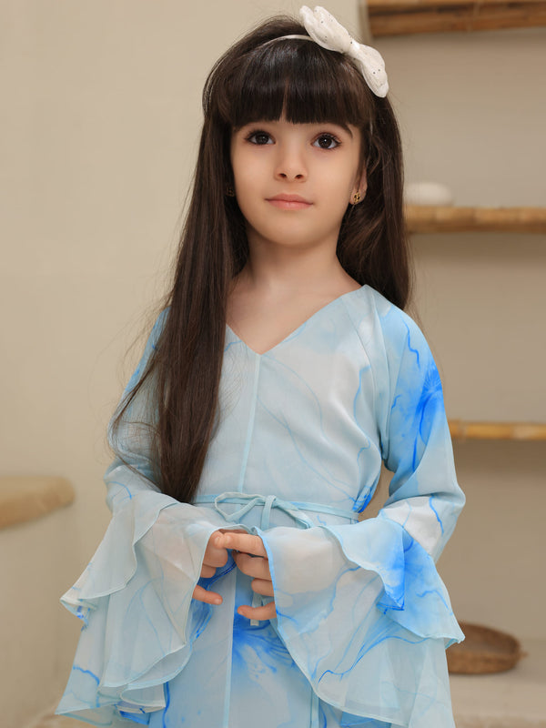Mini Sakura Mist Blue Dress