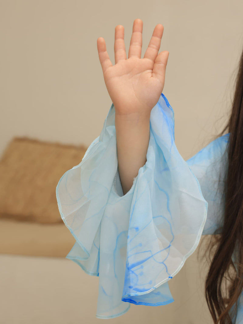 Mini Sakura Mist Blue Dress