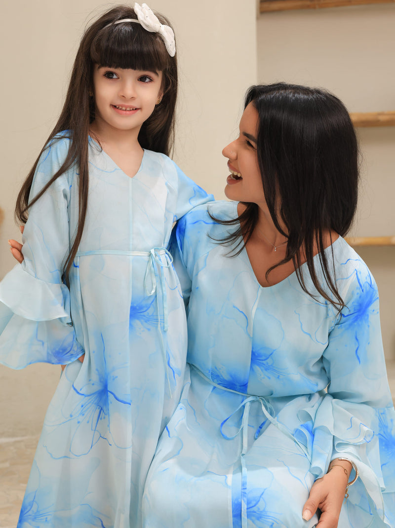 Mini Sakura Mist Blue Dress