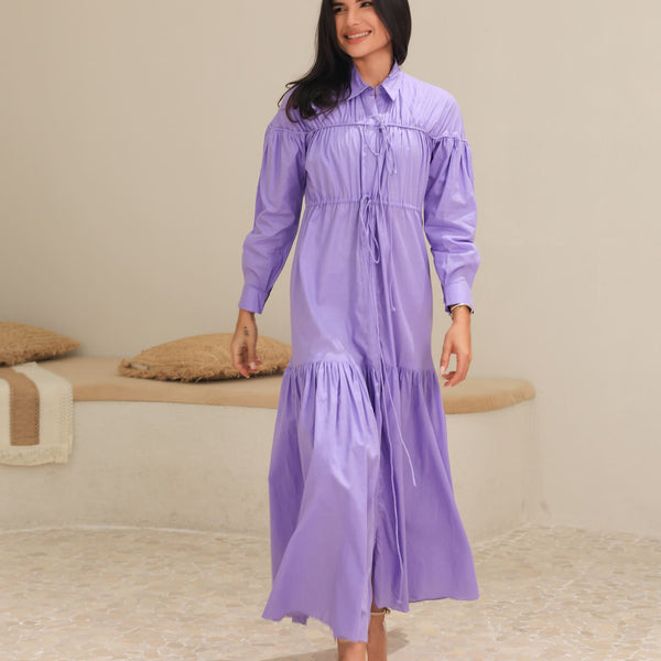 cotton night dress for women Women's Isla Organic The skirt falls long White Shirt Stylish and Trendy Date size:15-16 Y