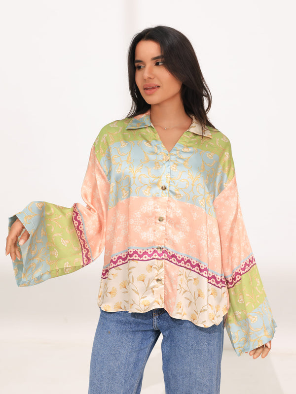 Baroque Silk Printed Shirt