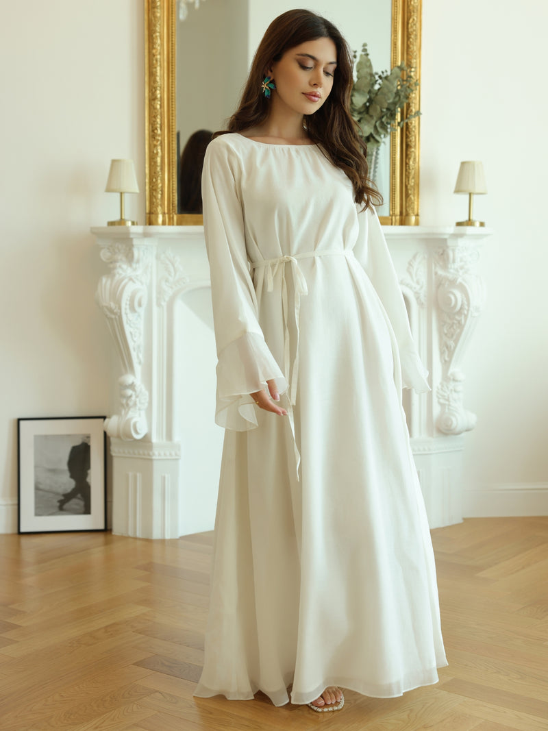 Maeve White Flowy Dress
