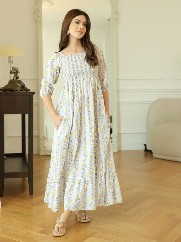 Elvine Smock Dress With Pockets