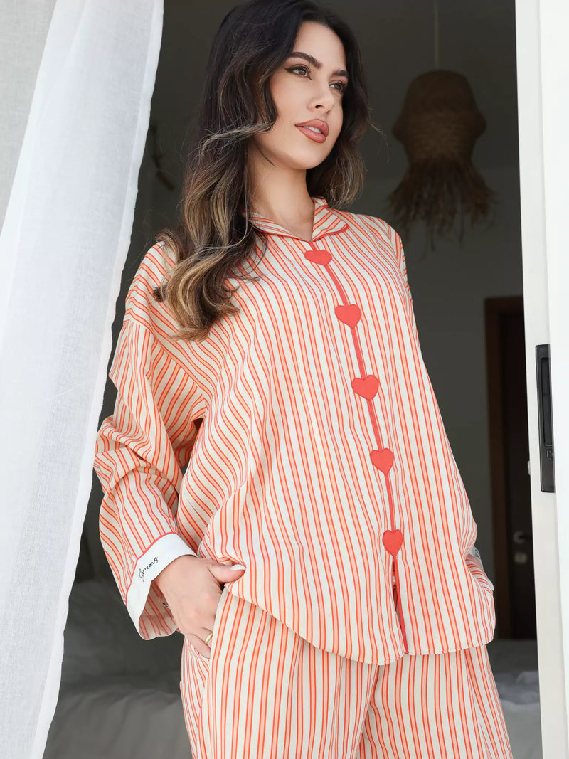 Plushka Lounge Heart Detailed Shirt
