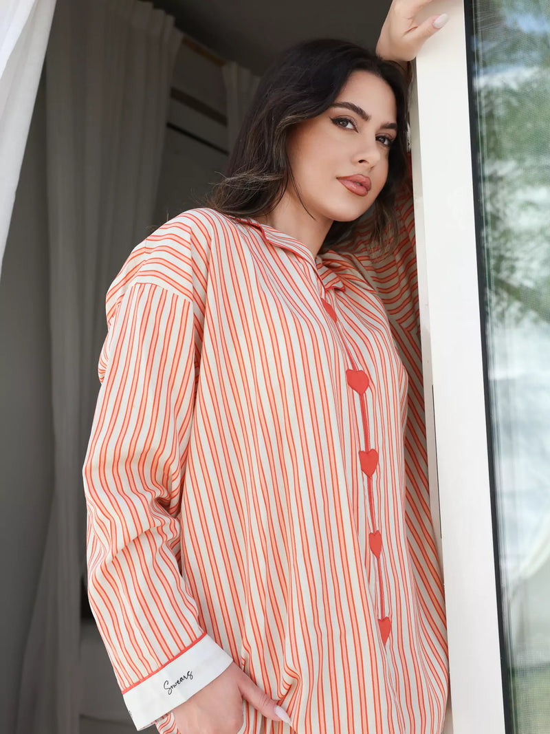 Plushka Lounge Heart Detailed Shirt