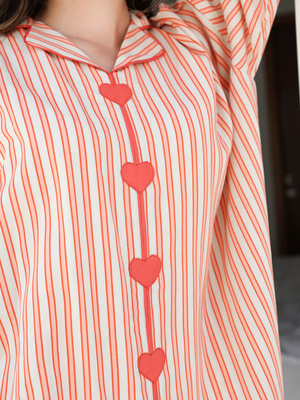 Plushka Lounge Heart Detailed Shirt