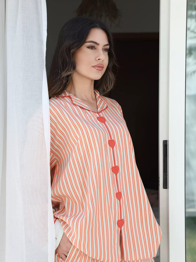 Plushka Lounge Heart Detailed Shirt