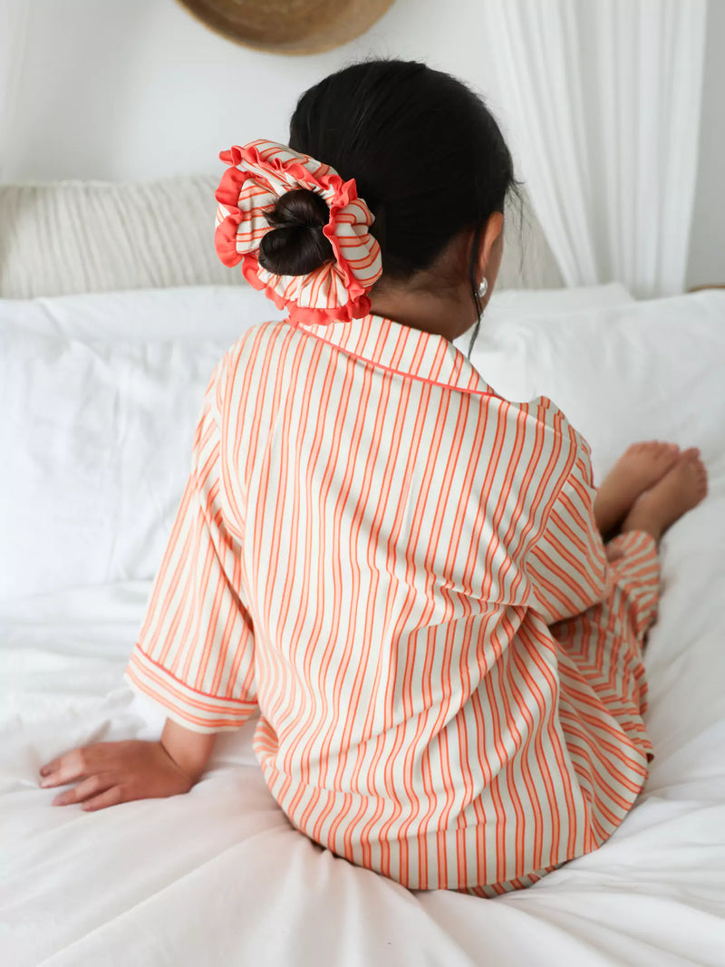 Mini Plushka Heart Detailed Co Ord Set For Girls