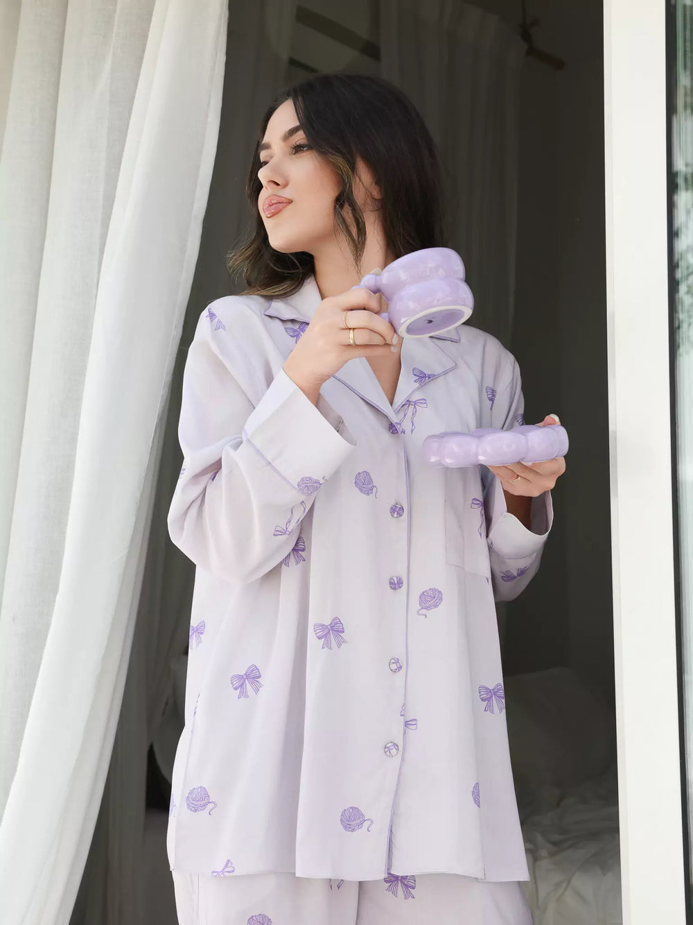 Lullaby Lounge Bow Shirt
