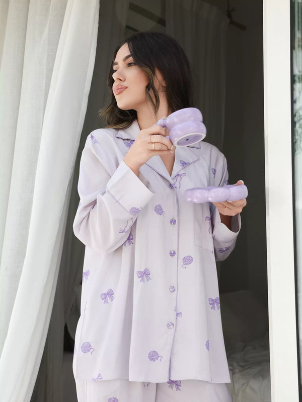 Lullaby Lounge Bow Shirt