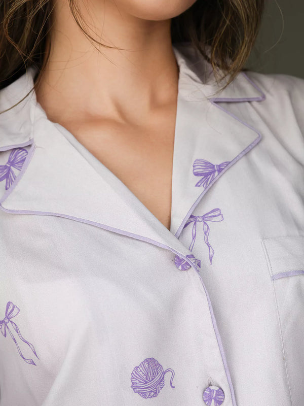 Lullaby Lounge Bow Shirt