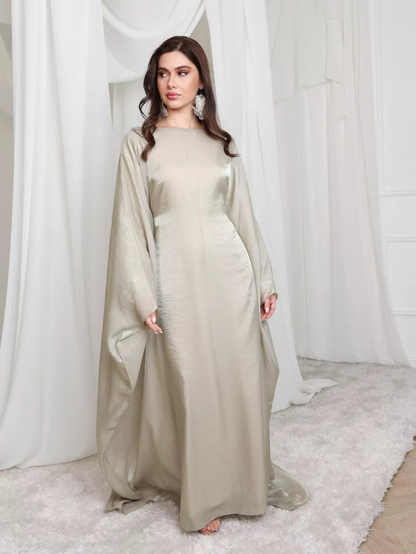 Mira Butterfly Green Dress