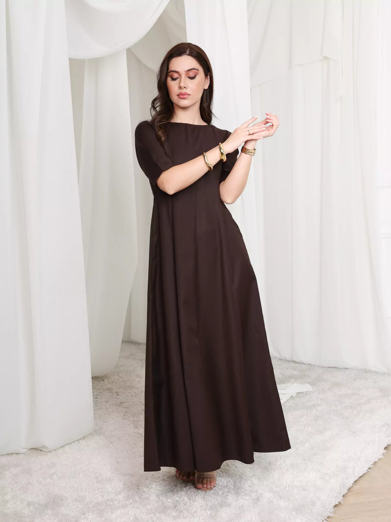 Cigar Panel Long Dress