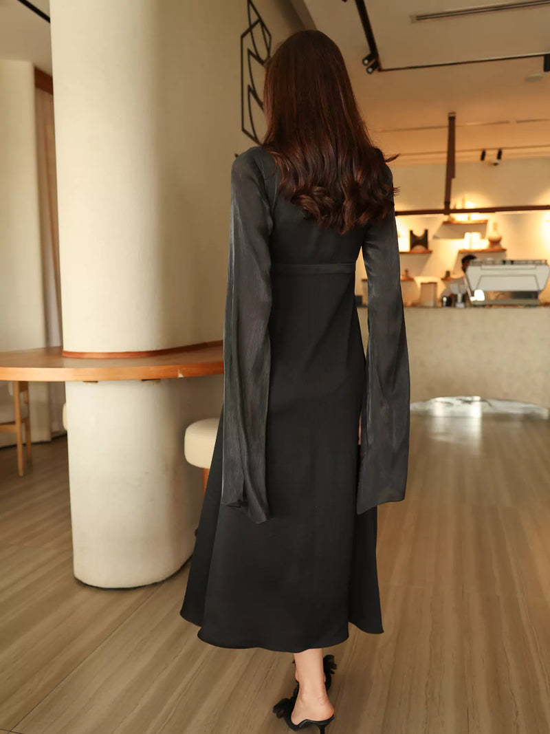 Anya Black Long Dress