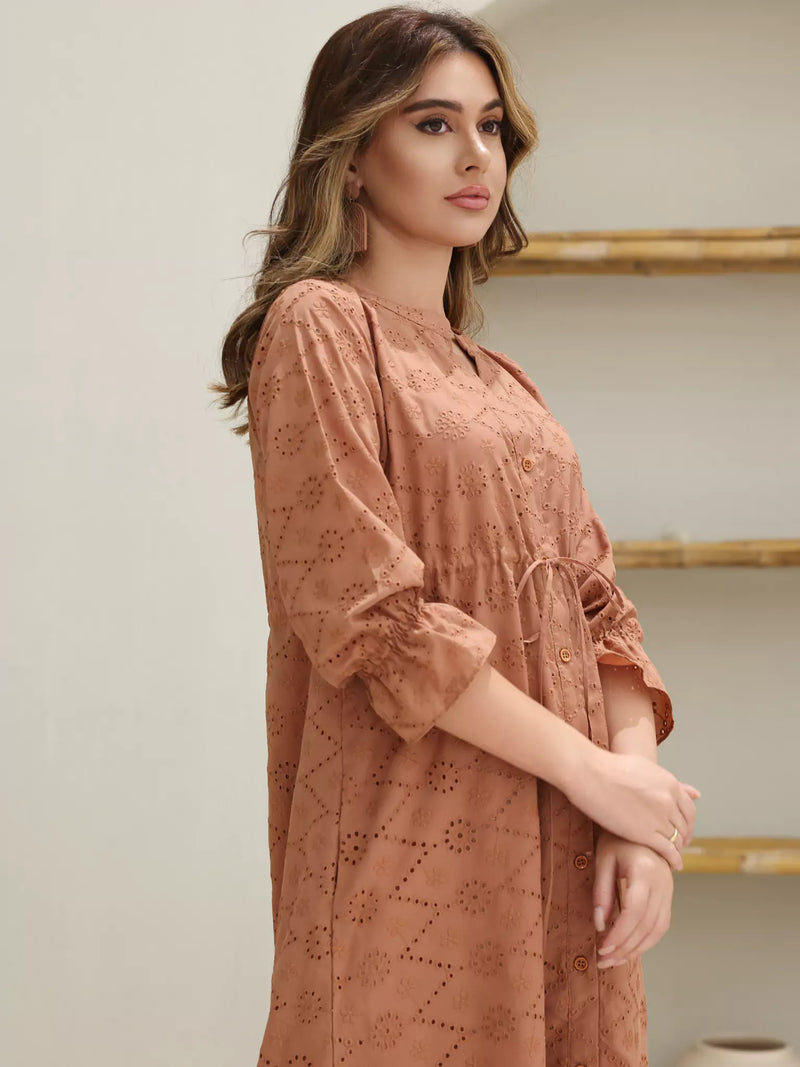 Rosewood Cutwork Long Dress