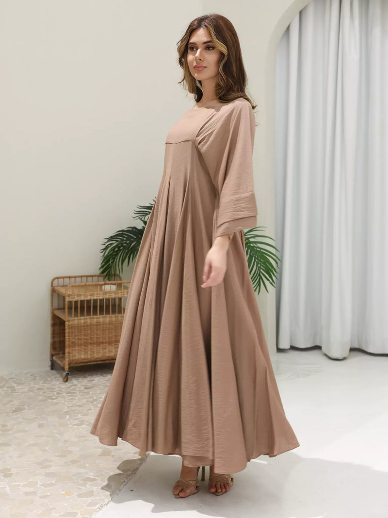 Kyra Beige Flowy Dress