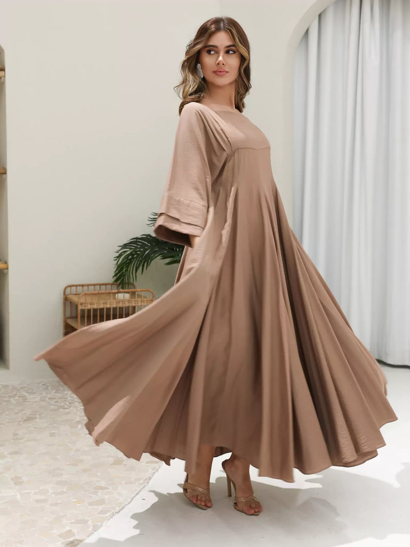 Kyra Beige Flowy Dress