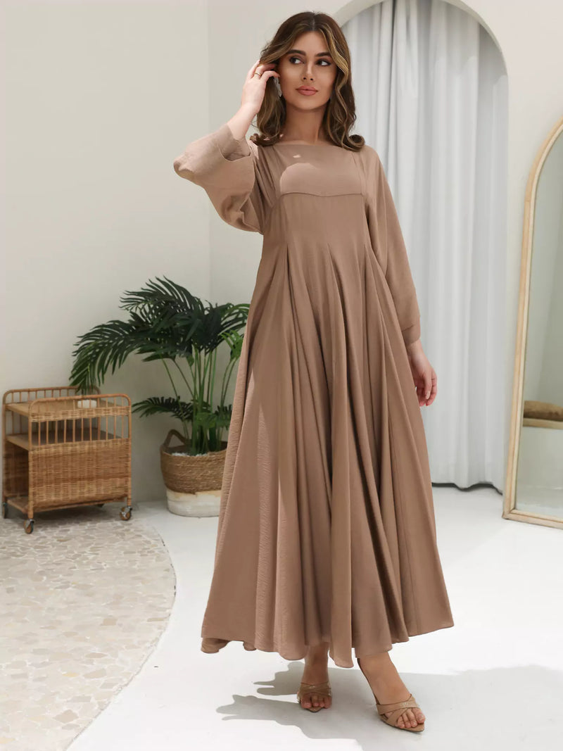 Kyra Beige Flowy Dress
