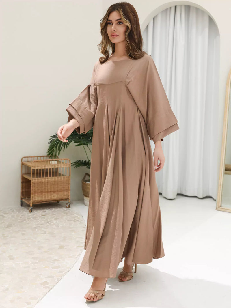 Kyra Beige Flowy Dress