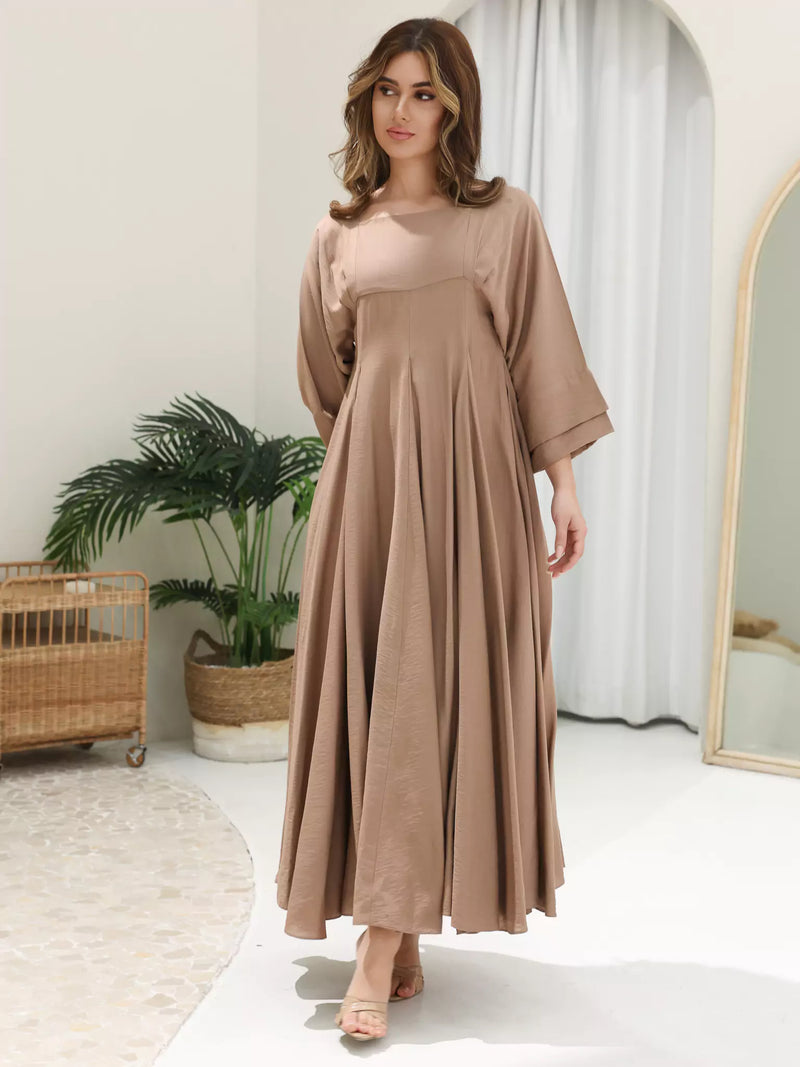 Kyra Beige Flowy Dress