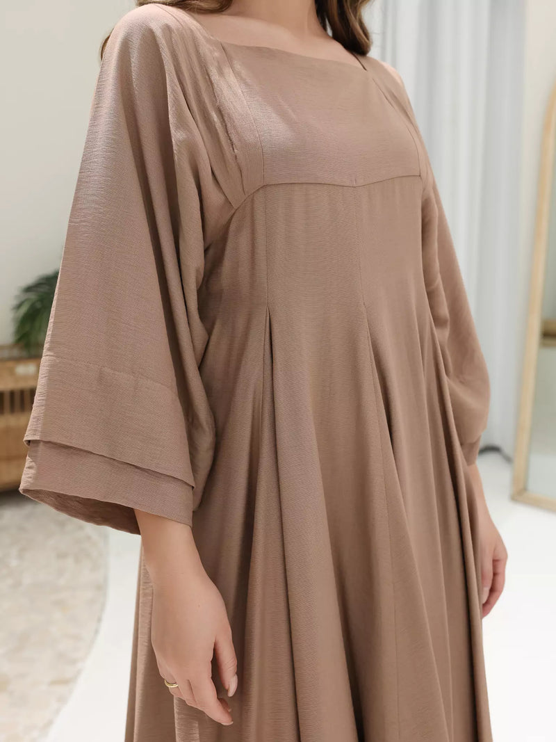 Kyra Beige Flowy Dress