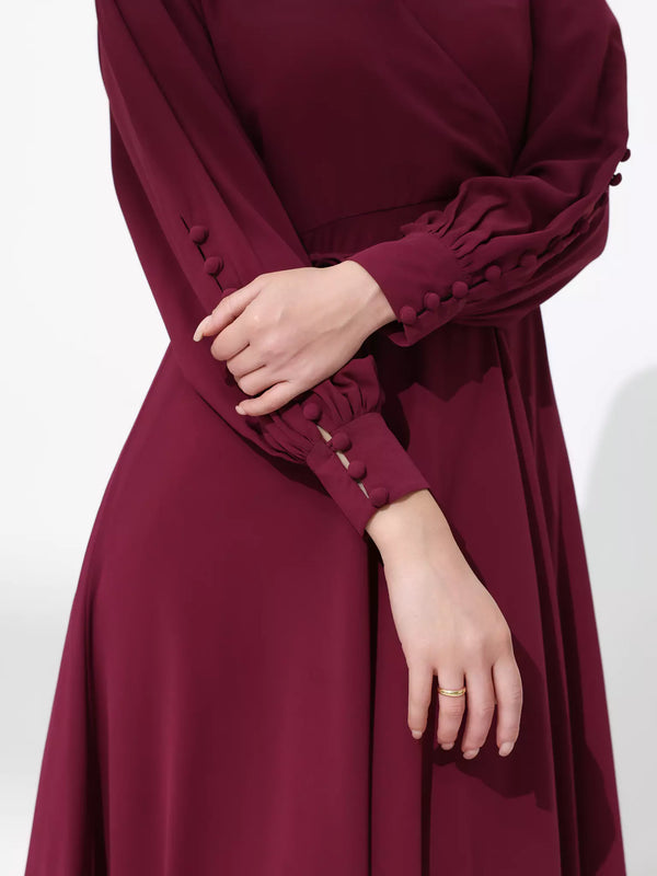 Gracie Plum Solid Long Dress
