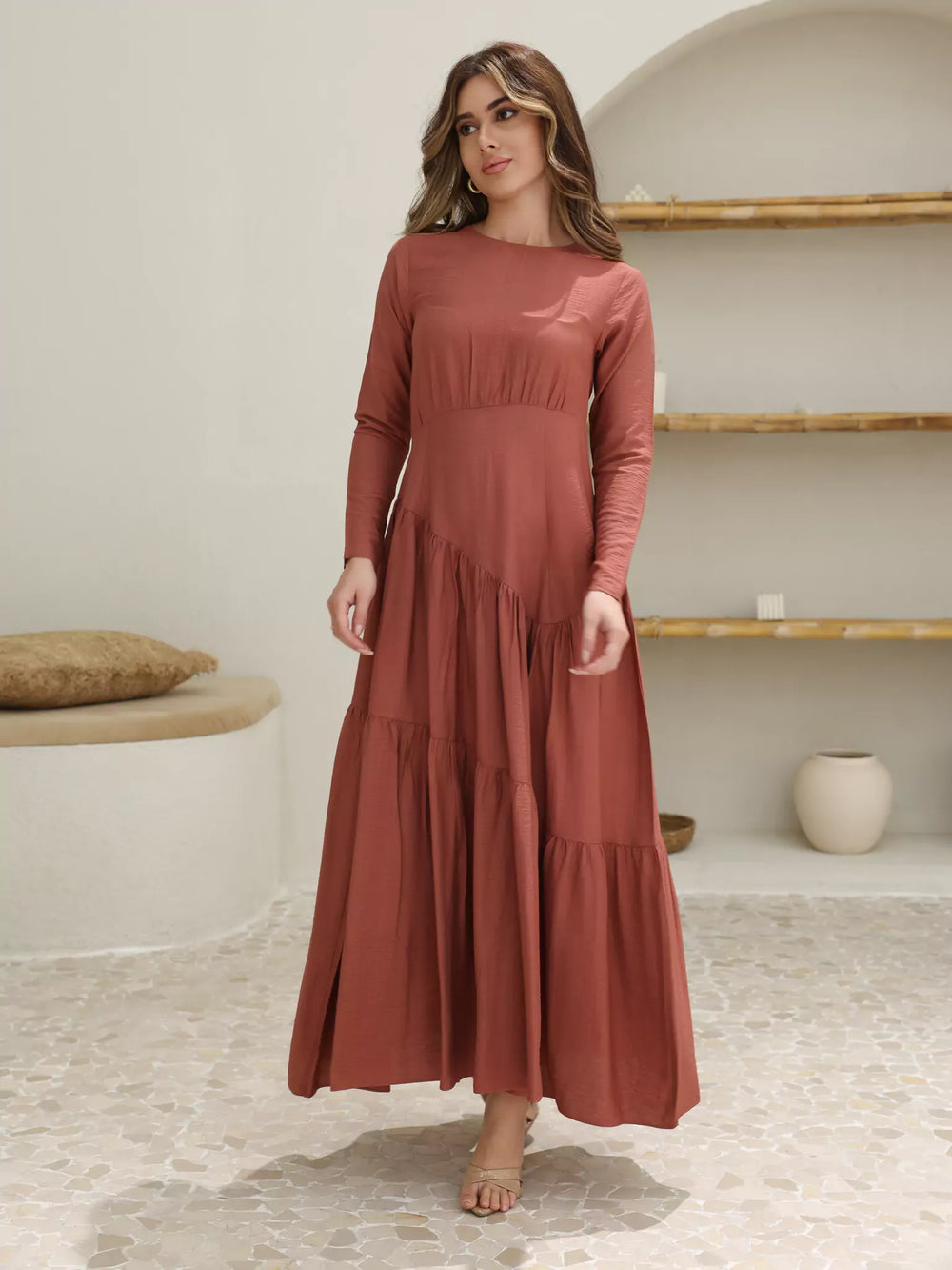 Rust Rush Long Dress