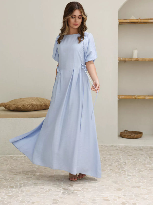 Flutterby Pastel Blue Long Dress1