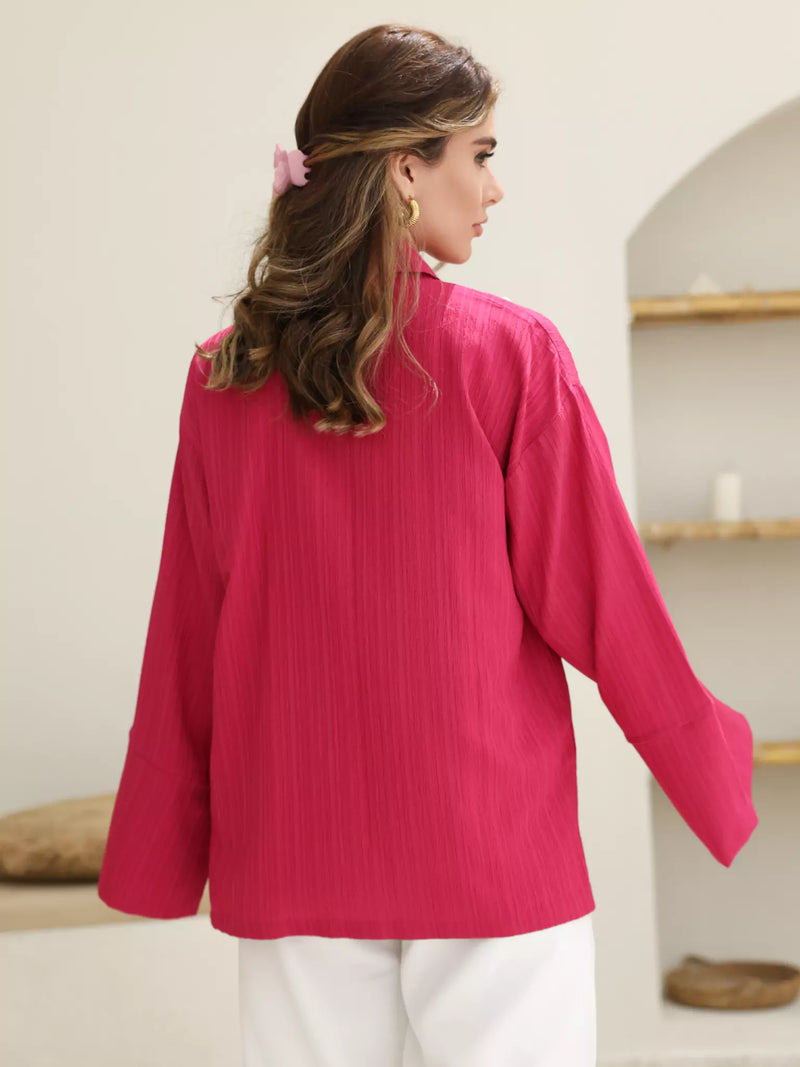 Selkia Embellished Pink Shirt