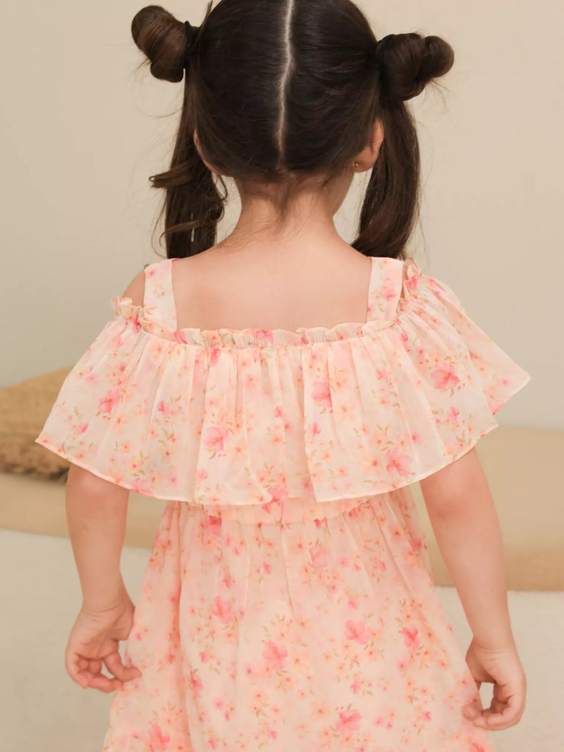 Mini Blushhaven Floral Dress