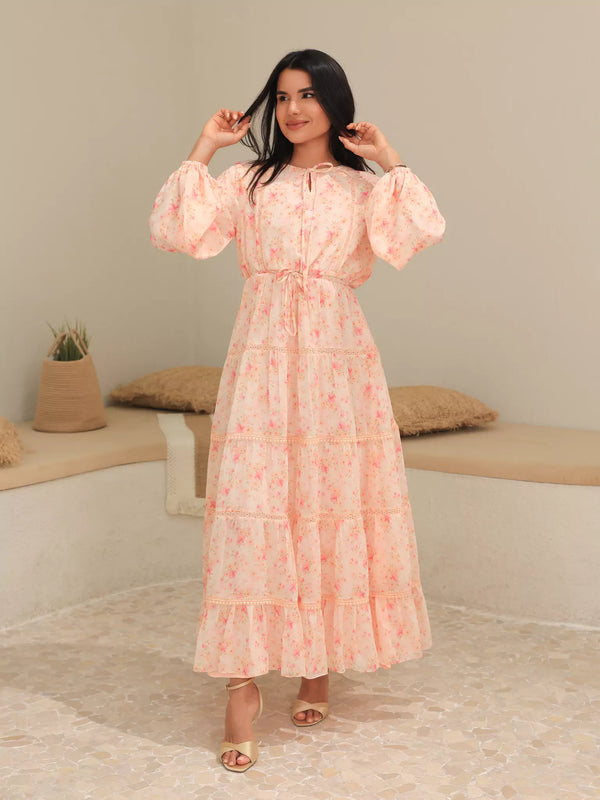Blushhaven Floral Lace Long Dress Blushhaven Floral Lace Long Dress