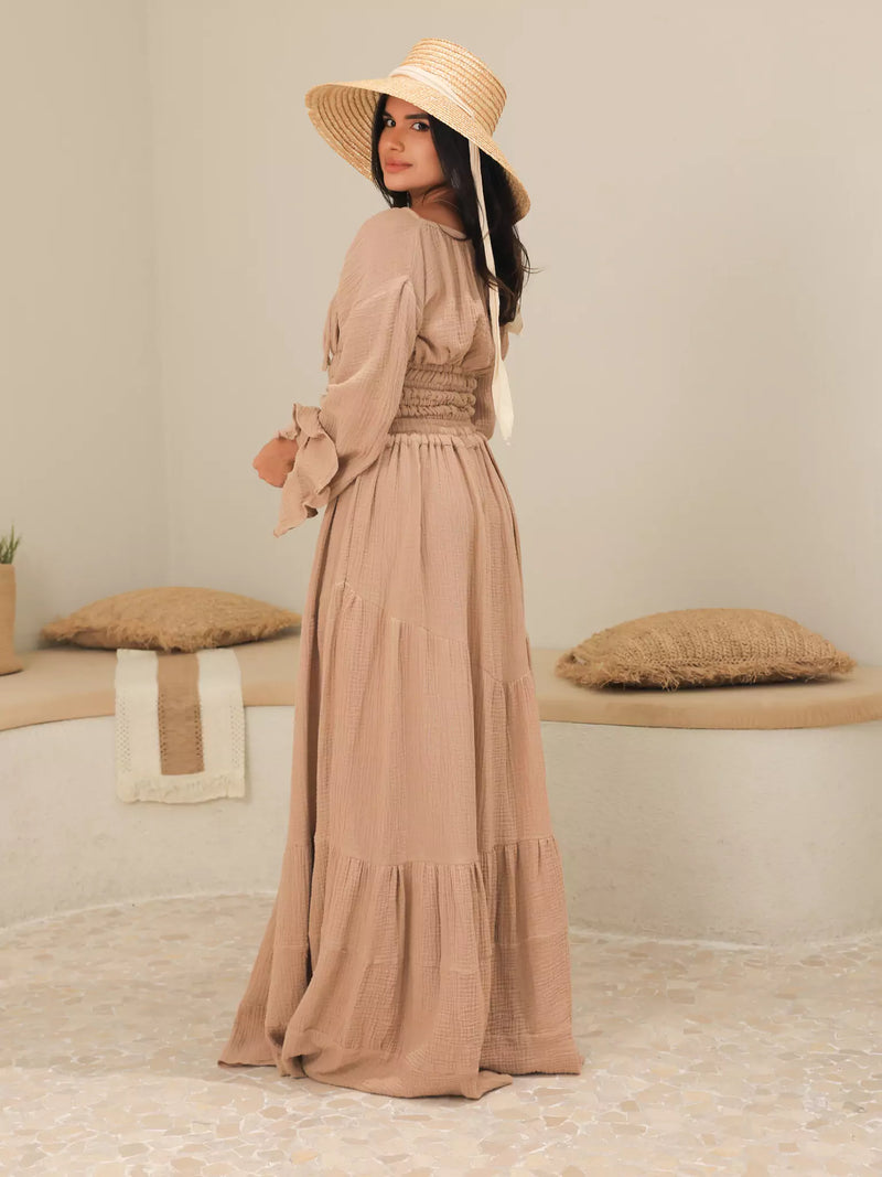 Aurum Muslin Skirt And Shirt