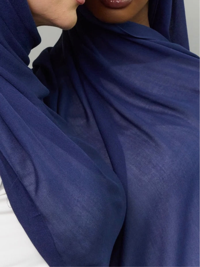Breathable Soft Dusty Blue Modal Hijab