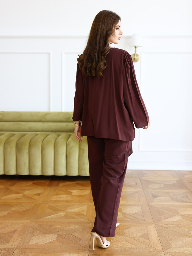 Astrid Brown Buckle Co Ord Set