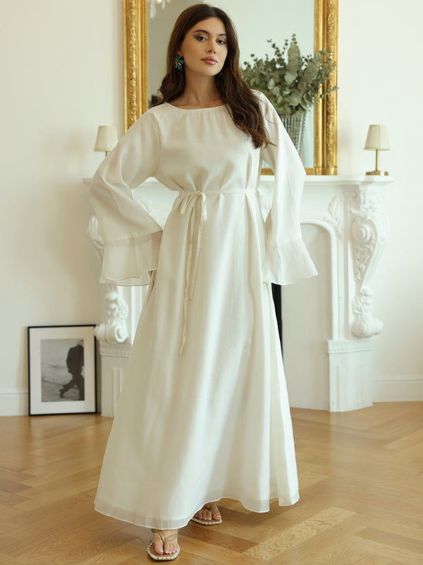 Maeve White Flowy Dress Maeve White Flowy Dress
