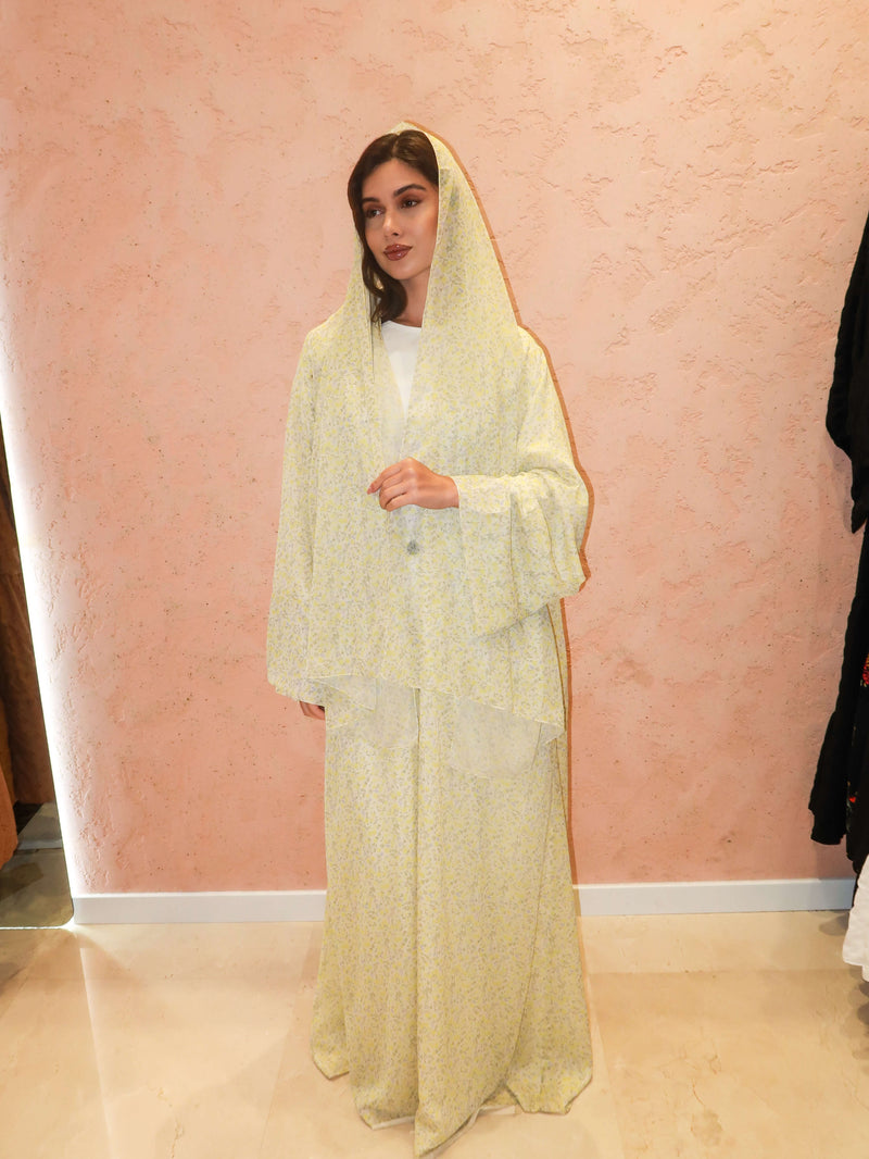 Lila Floral Chiffon Upper