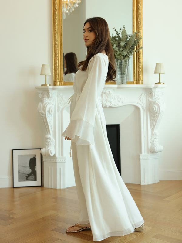 Maeve White Flowy Dress
