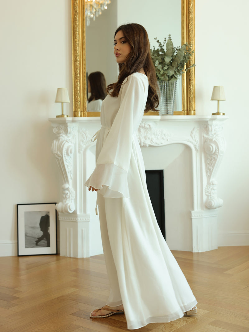 Maeve White Flowy Dress